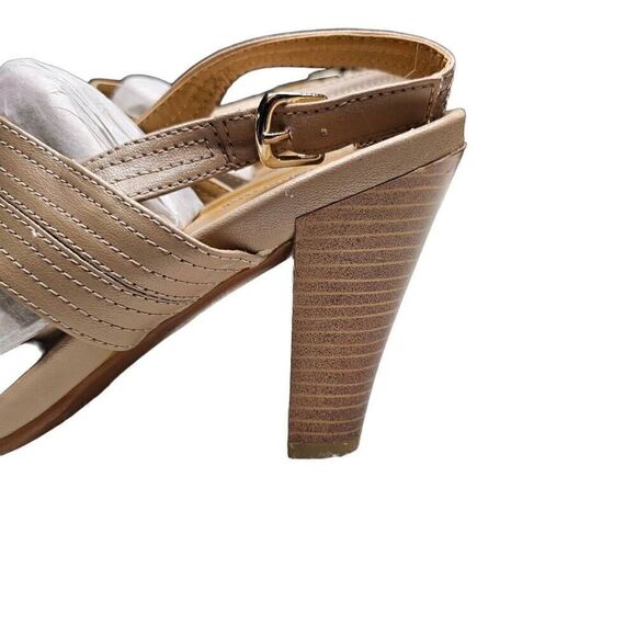 CROFT & BARROW Tan strappy heeled Sandals Size 7.5 - Picture 8 of 10